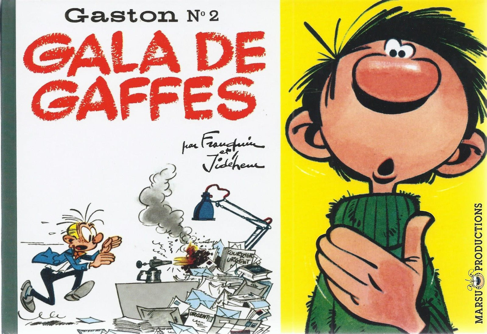 BD  Gaston N°2 - Gala de gaffes - Ré. Fac similé 2006   - Franquin -