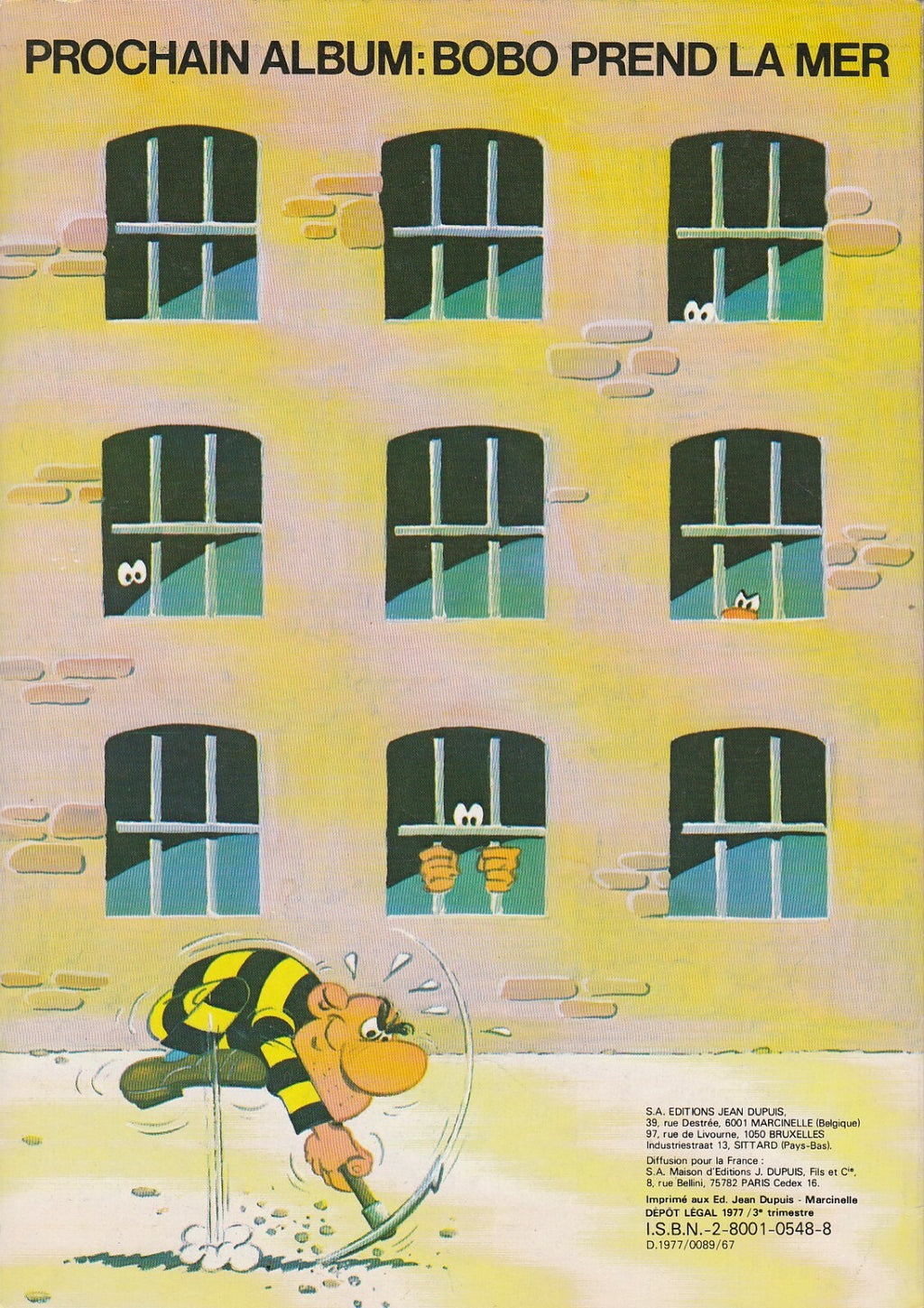 BD  Bobo - N°1- Bobo prend l'air - broché- E.O - 1977 - TBE - Deliège
