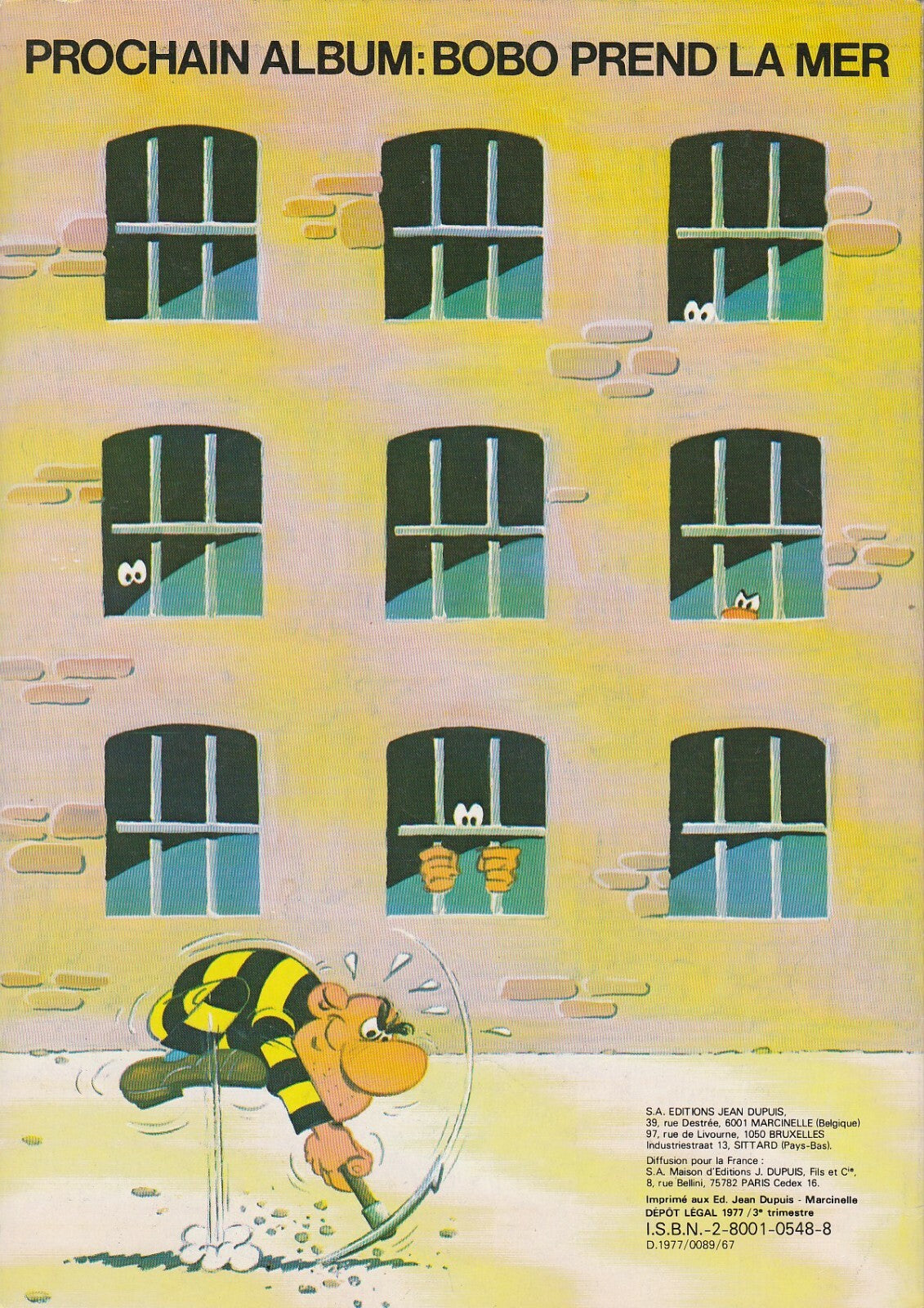 BD  Bobo - N°1- Bobo prend l'air - broché- E.O - 1977 - TBE - Deliège