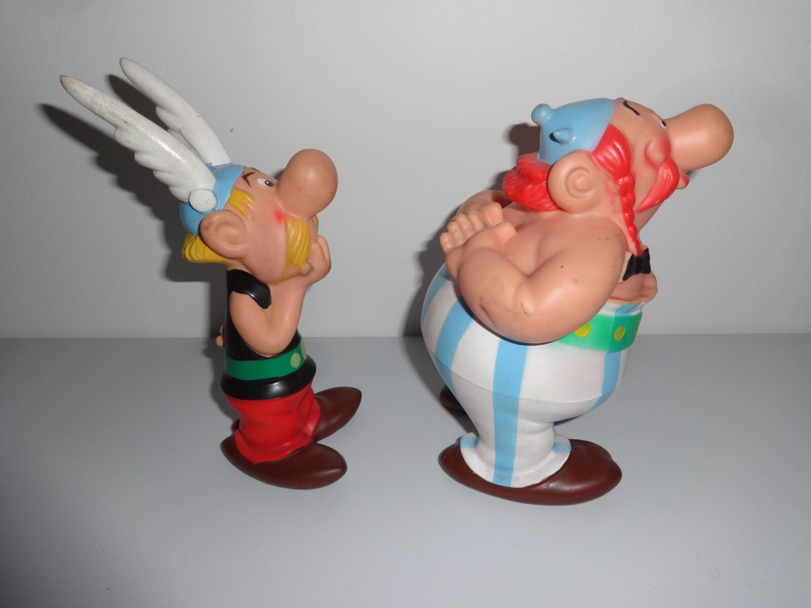 Figurine Obélix et Astérix  -  POUET - Dargaud 1967 - TTBE-