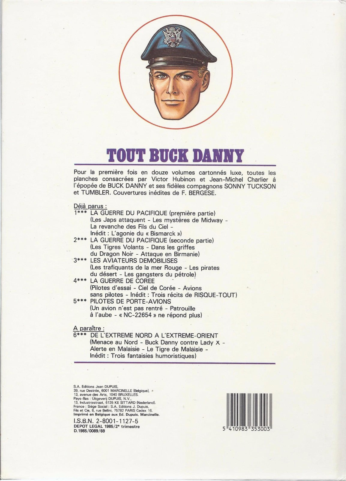 Buck Danny Comic Book - No. 5 - First Edition - Hardcover - 1985 - Very Good Condition - Hubinon