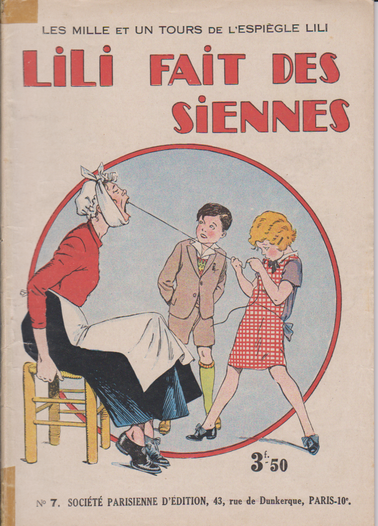 BD  L'espiègle Lili - Lili fait des siennes -N°7 -RE-1934 -BE-Giffey
