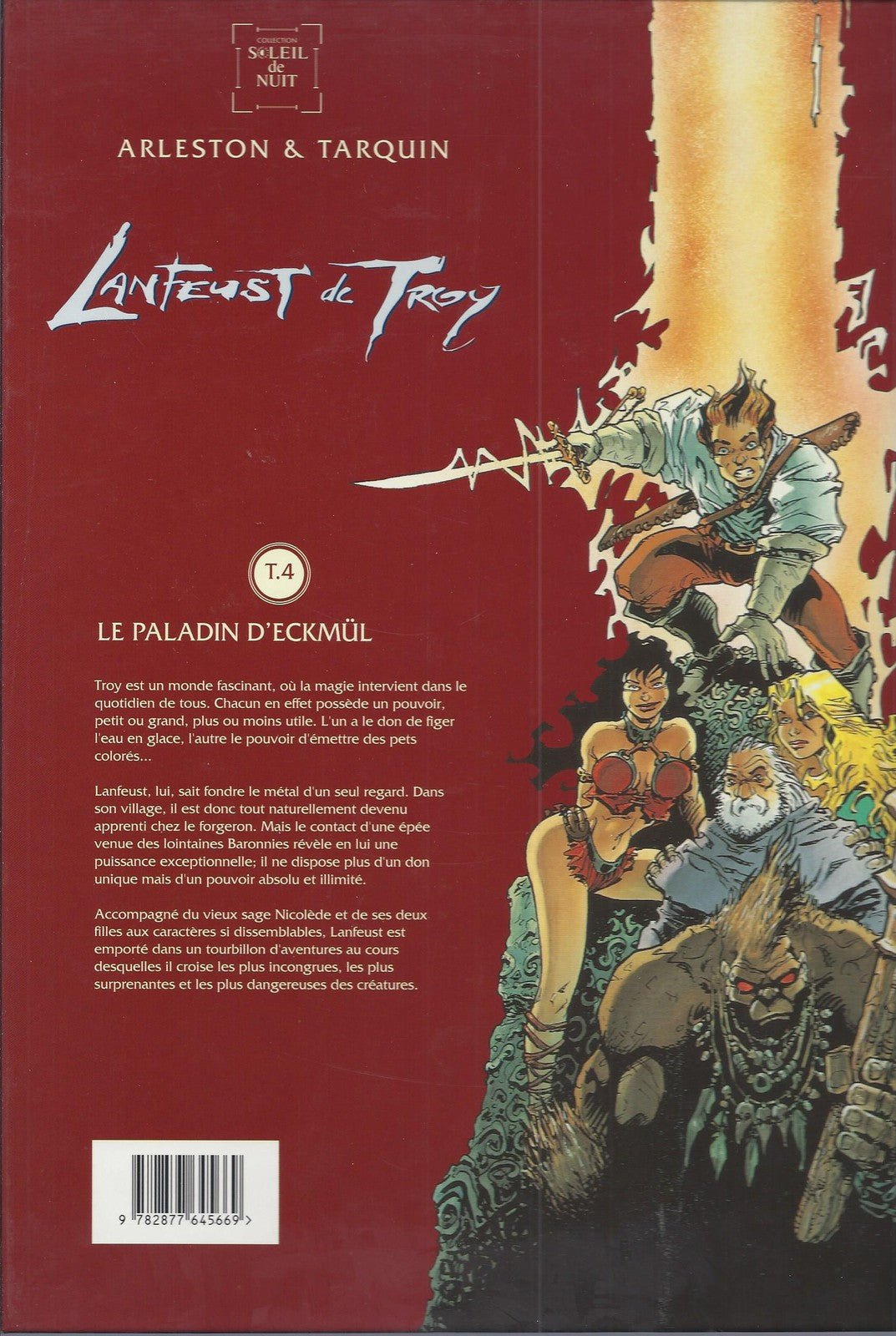 BD  Lanfeust de Troy  T.4  Le paladin d'Eckmül - E.O.. 1996  TBE  - Tarquin