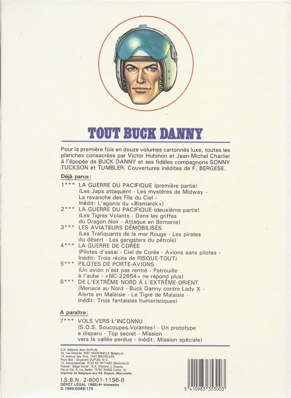 BD Todo Buck Danny  - N°6- EO- tapa dura-1985 -TBE- Hubinon