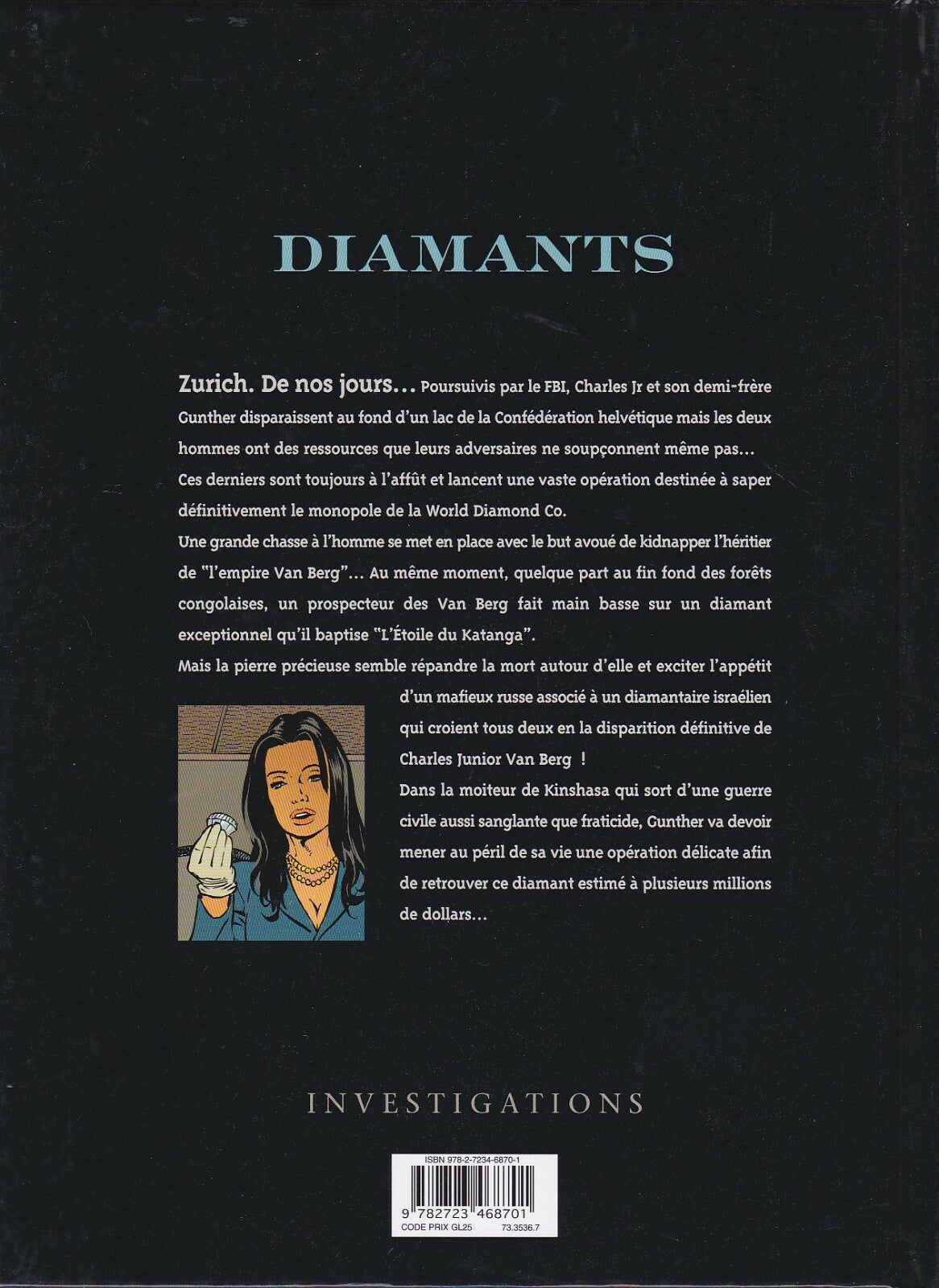 BD  Diamants - N°3-  L'étoile du Katanga - E.O - 2010 - TTBE - Kollé