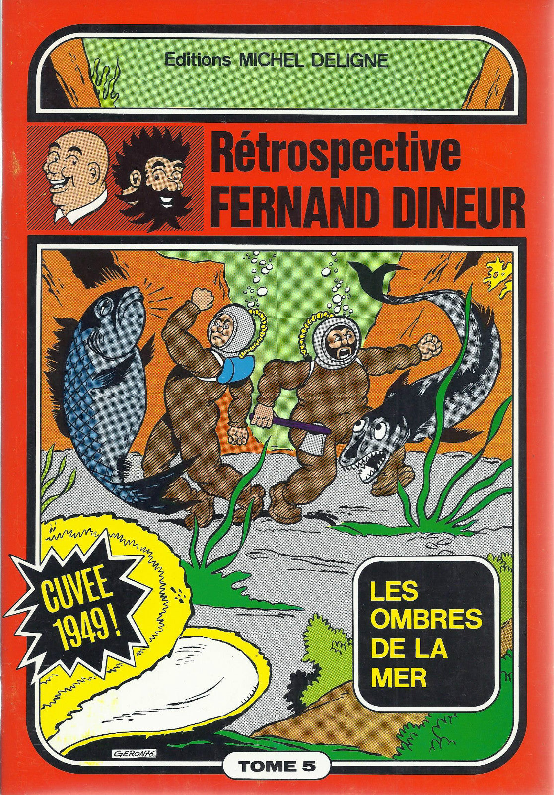 BD Tif et Tondu -Tome 5 -Les ombres de la mer- EO-1976 -TTBE- Dineur F-1000 exe.