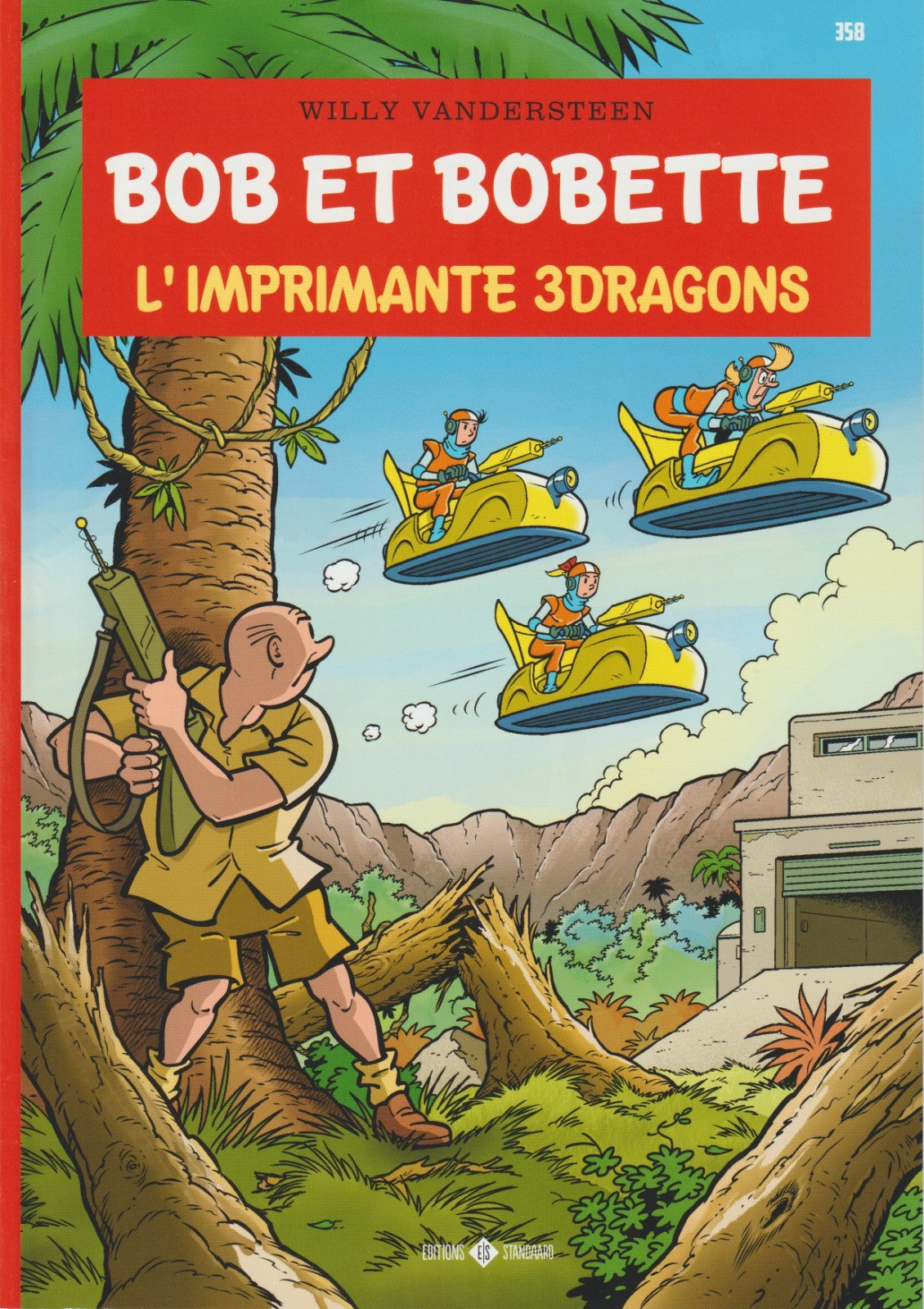 BD  Bob et Bobette- L'imprimante 3 dragons - N°358-EO-2021-Neuf-Vandersteen