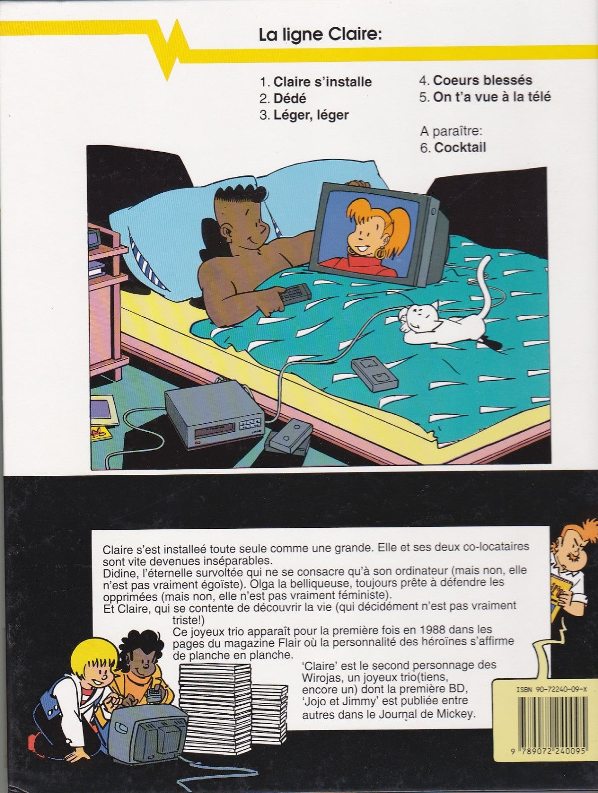BD Claire - On t'a vue à la télé - No. 5 - First Edition - 1993 - VGC - Wiroja