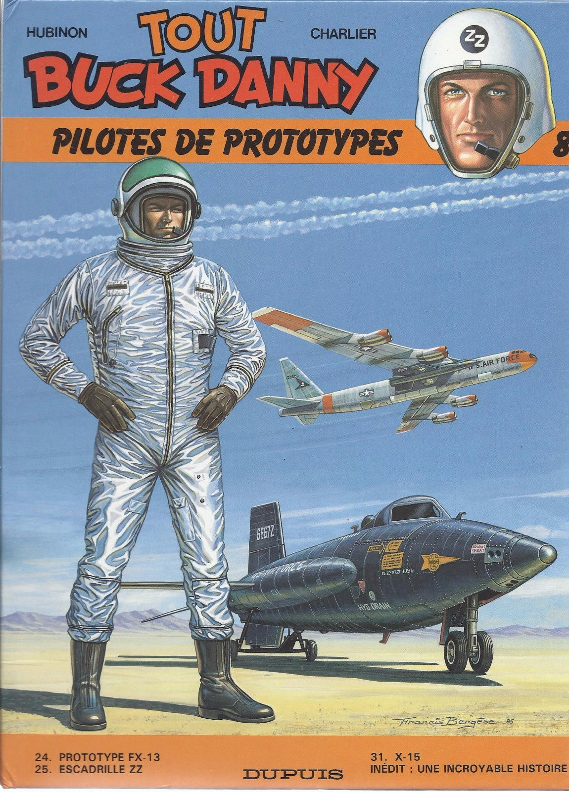 Buck Danny comic book set - No. 8 - Hardcover re-edition - 1987 - VGC - Hubinon
