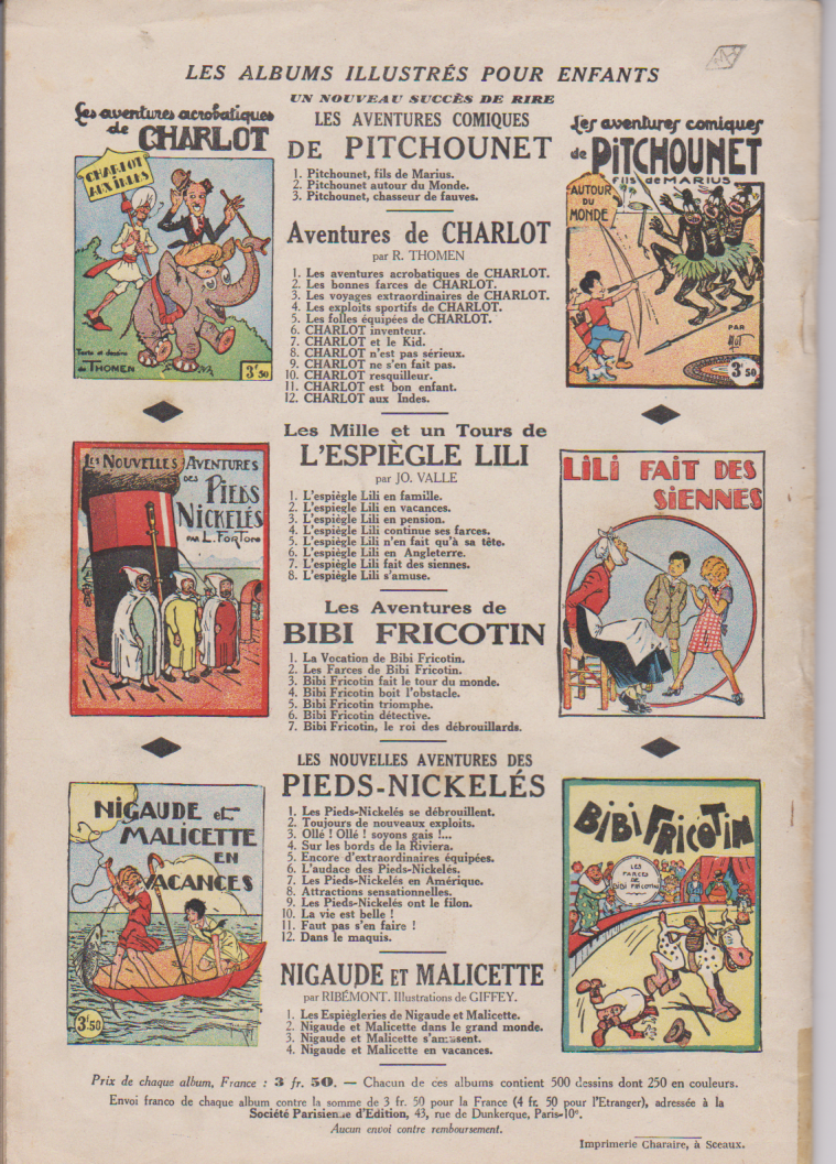 BD  L'espiègle Lili - Lili s'amuse -N°8 -RE-1935 -BE-Giffey