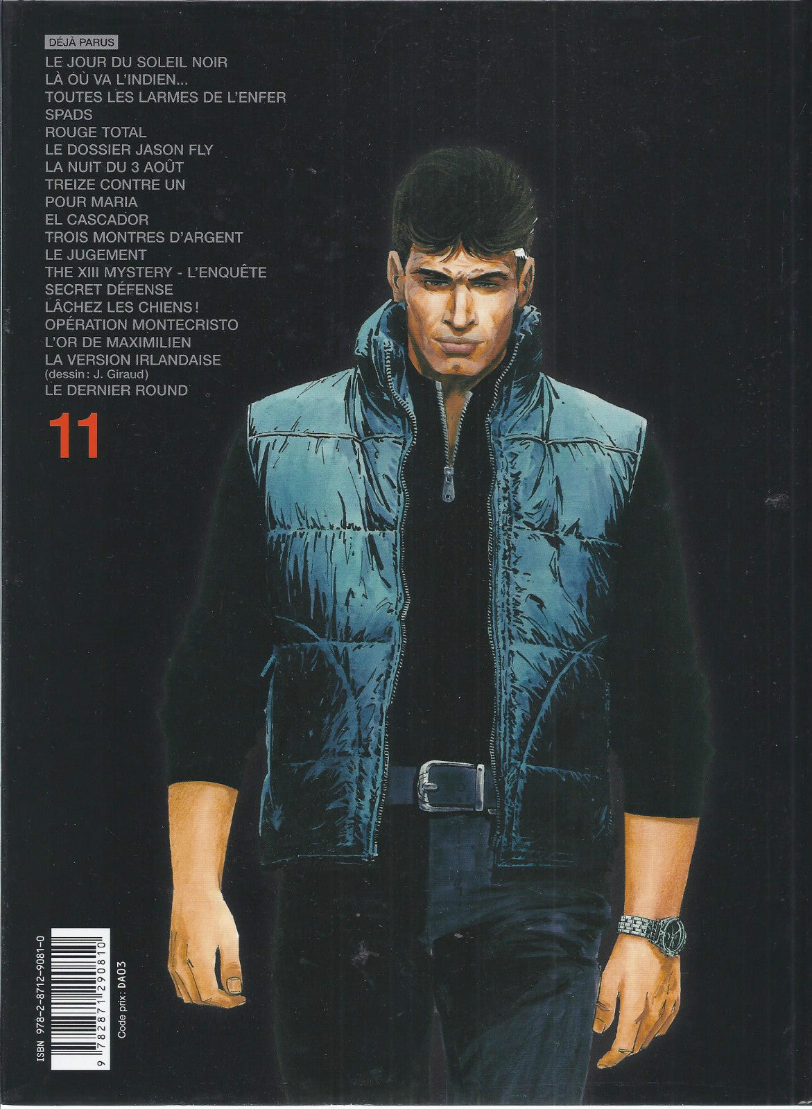 BD XIII - Trois montres d'argent-N°11- EO 25é anniversaire-2009-TTBE- Vance