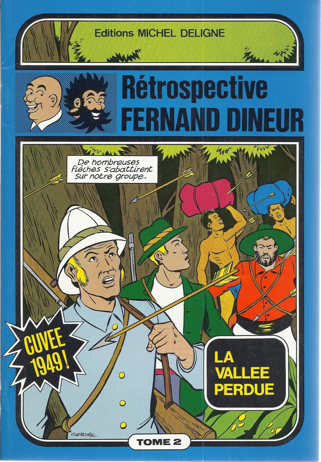 BD  Tif et Tondu  - La vallée perdue - E.O. 1976 -  TBE  - Dineur F -