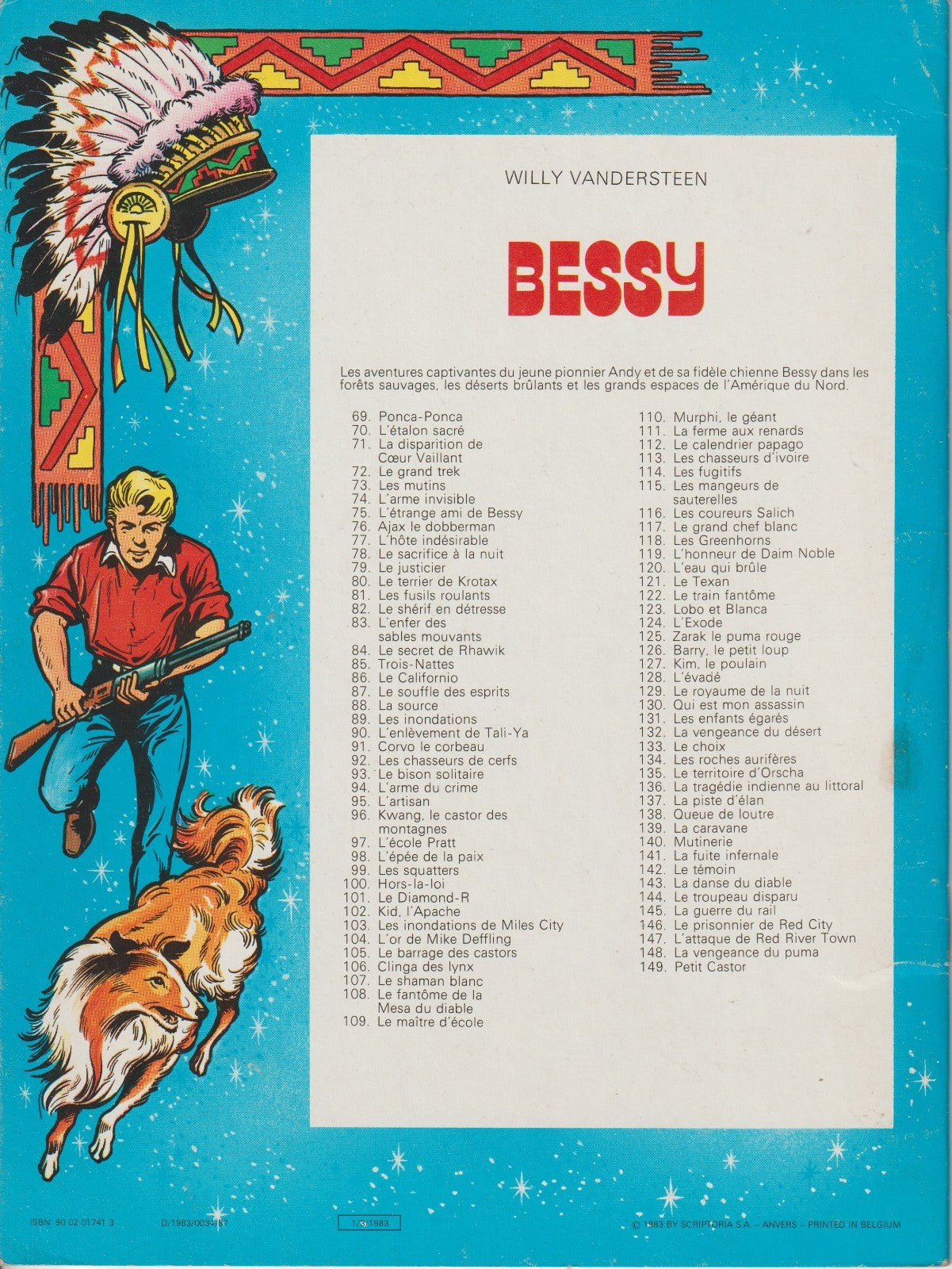 BD - Bessy- Petit castor - N°149- EO -1983 -tBE- Vandersteen