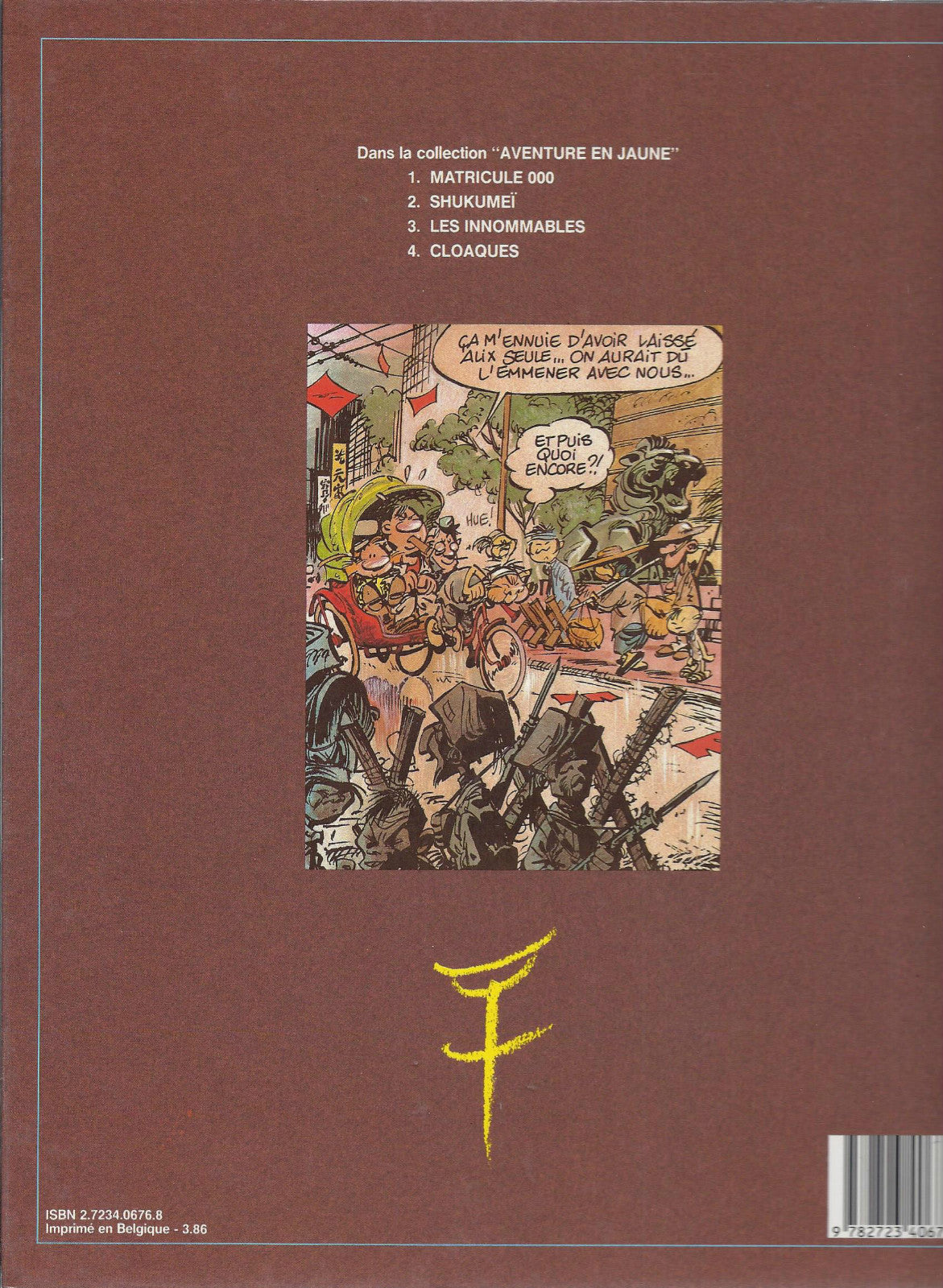 BD Les innommables-  Aventure en jaune - N°1 - RE -1986  -TBE- Conrad