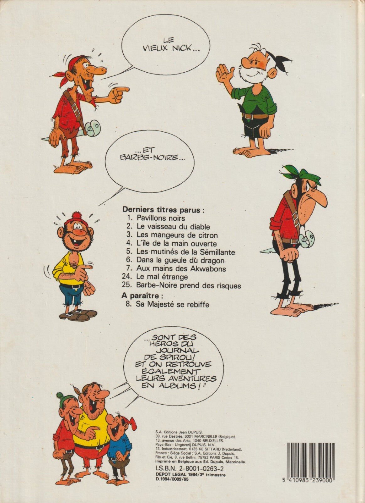 Le vieux Nick- Aux mains des Akwabons - 7- Ré.C. -1984- TTBE - Remacle