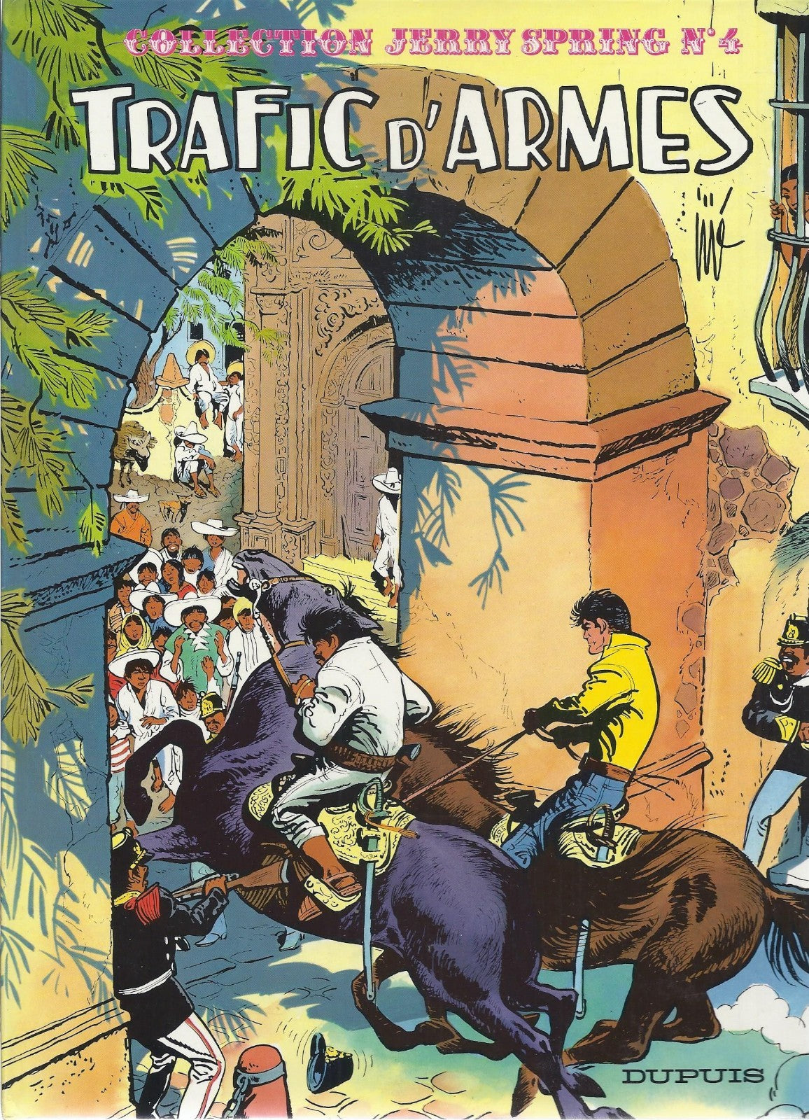 BD  jerry Spring - Trafic d'armes - N°4- EO- cartonnée-1987 -TBE- Jijé