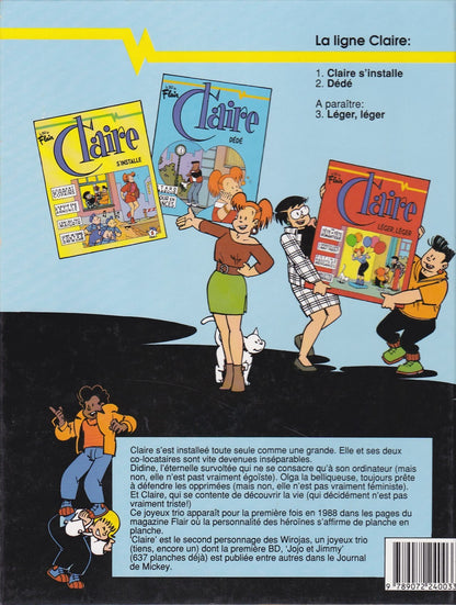 BD Claire - Dédé - N°2 -  EO - 1991 -TBE- Wiroja
