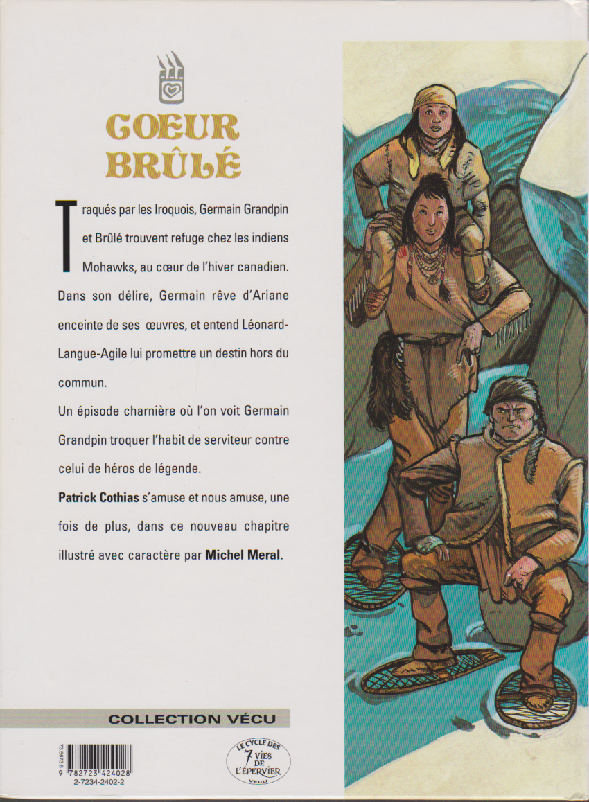BD  Coeur brulé  - Le grand blanc-N°5- EO-1998 -TBE- Cothias - Meral