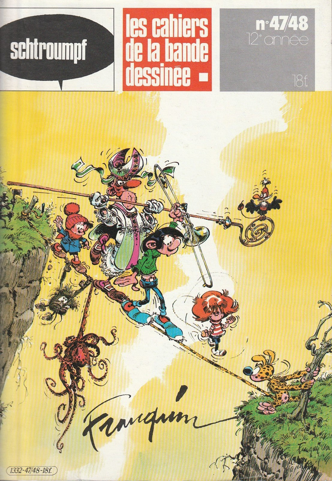 Revue-Les cahiers de la BD - N°47/48 - EO  -1980 -TBE- Franquin