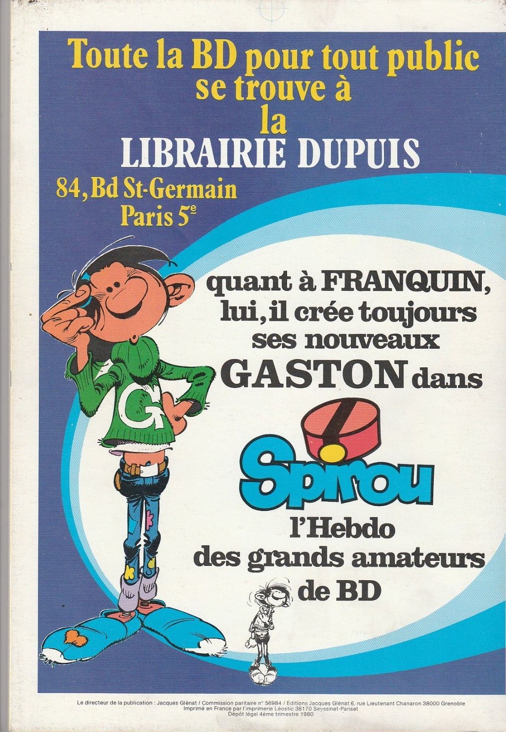Revue-Les cahiers de la BD - N°47/48 - EO  -1980 -TBE- Franquin