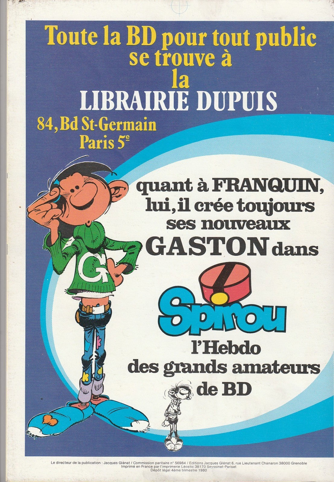 Revue-Les cahiers de la BD - N°47/48 - EO  -1980 -TBE- Franquin