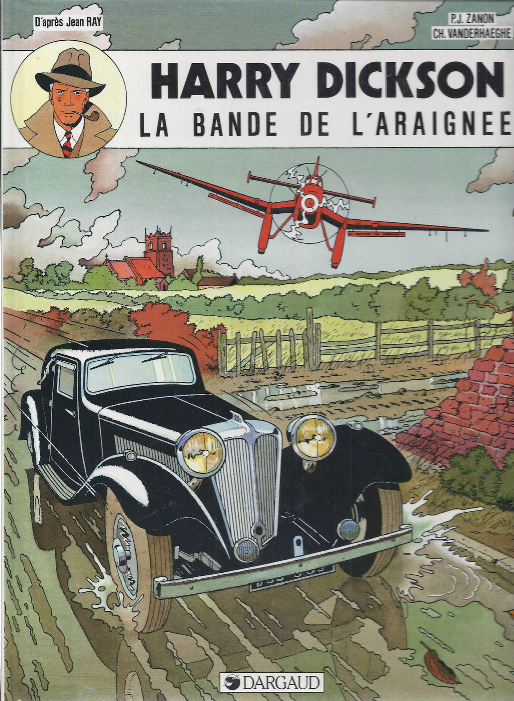 BD Harry Dickson  N°1 - La bande de l'araignée- E.O- 1986 -TBE- Zanon P.J.