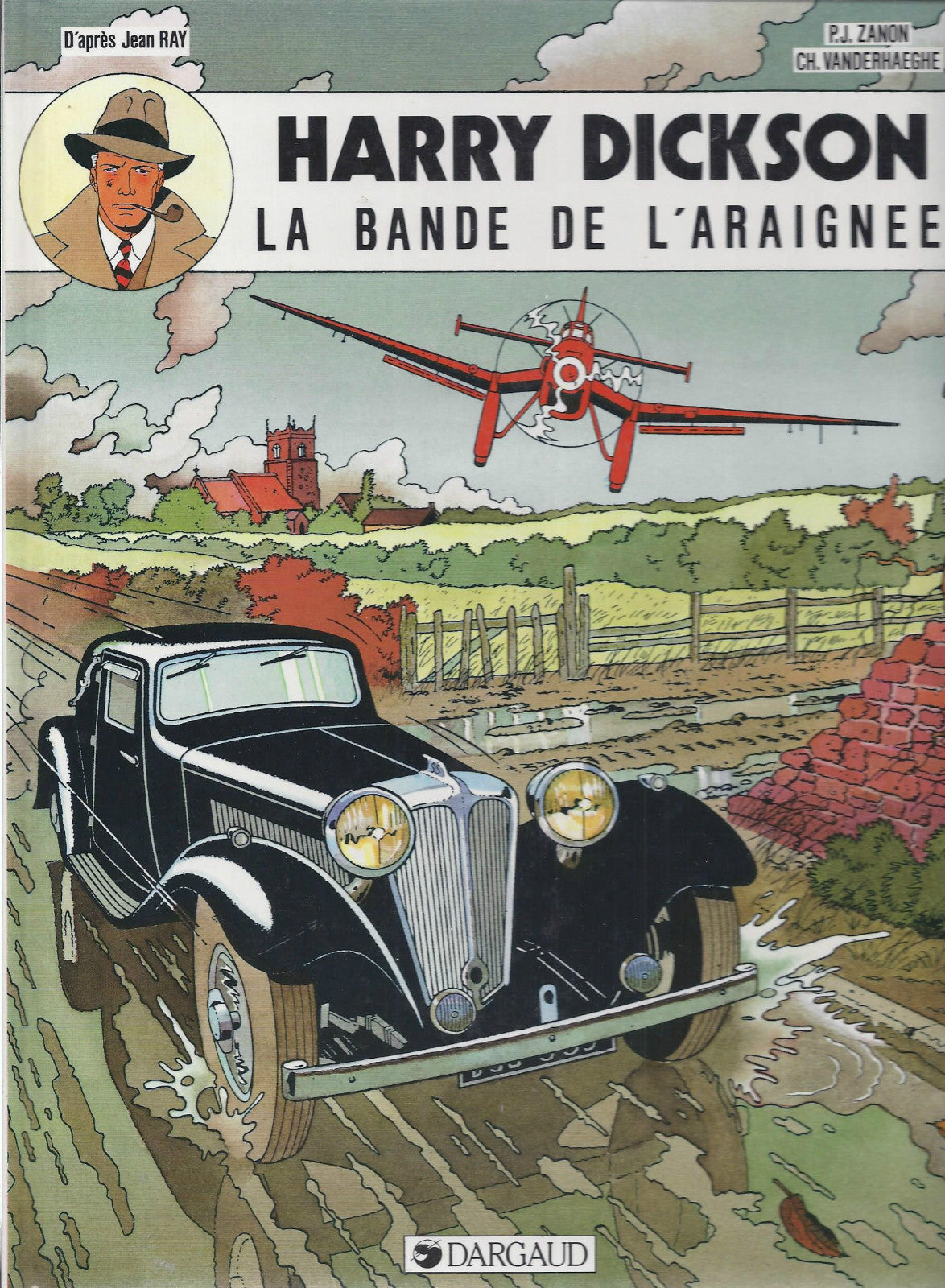 BD Harry Dickson  N°1 - La bande de l'araignée- E.O- 1986 -TBE- Zanon P.J.