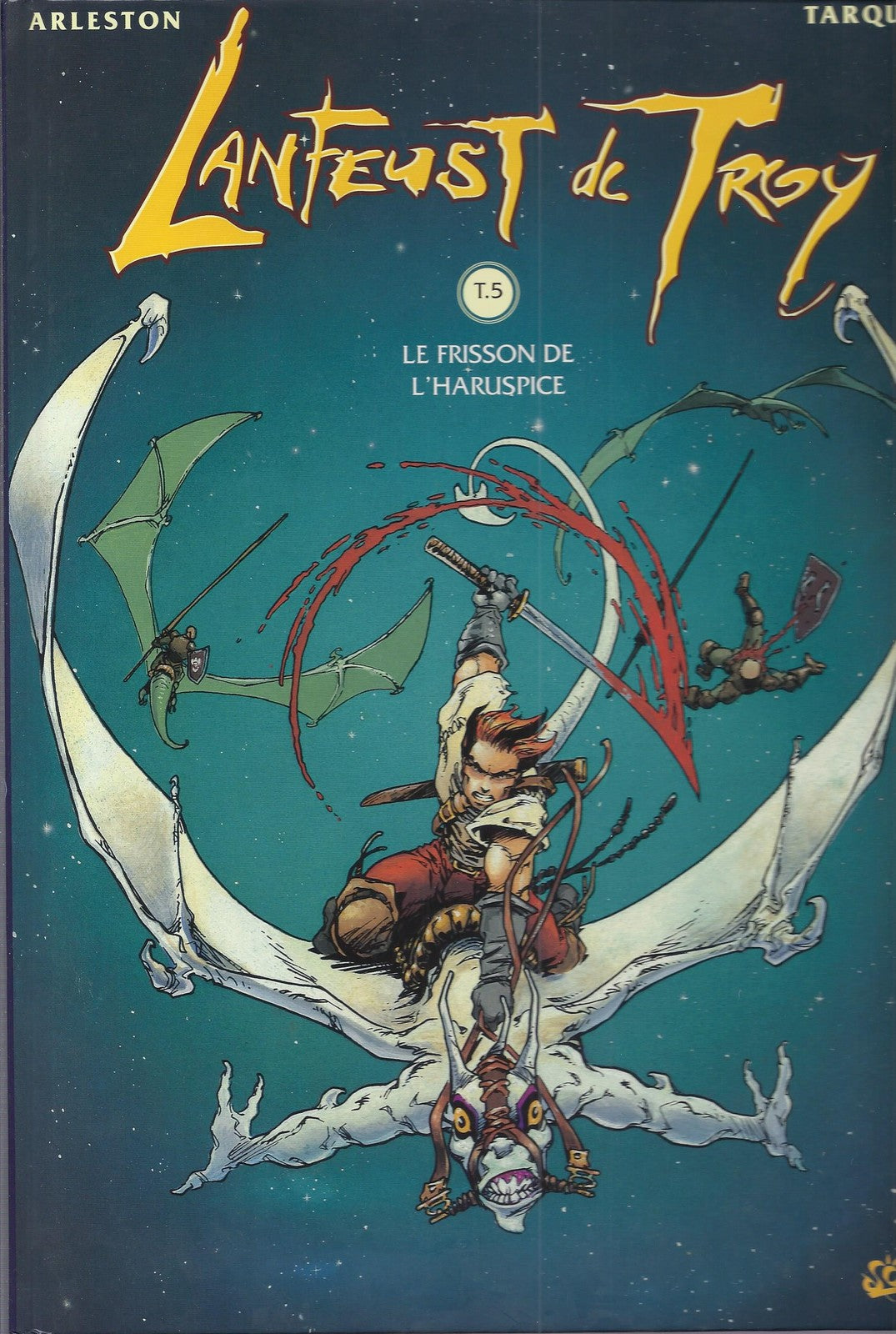 BD  Lanfeust de Troy  T.5  Le frisson de l'Haruspice - E.O.. 1997 TBE  - Tarquin