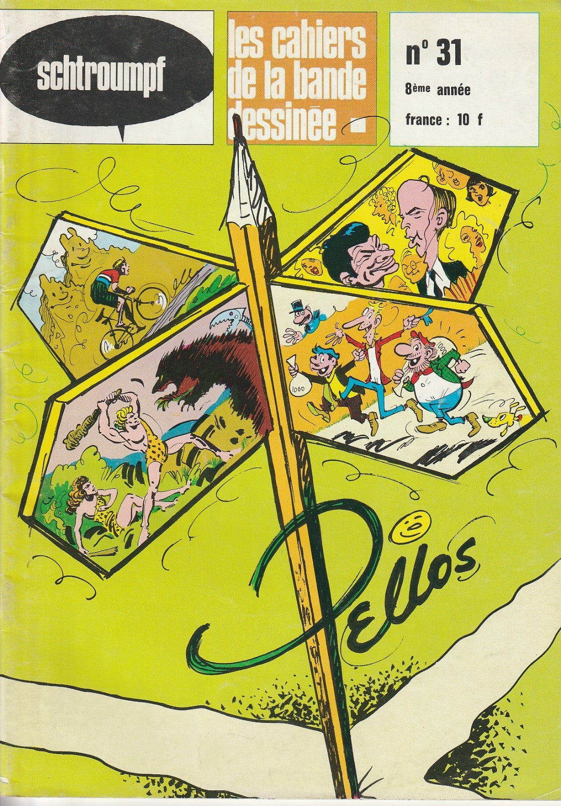 Review - Les cahiers de la BD - #31 - 1st Ed. - 1976 - VG - Pellos