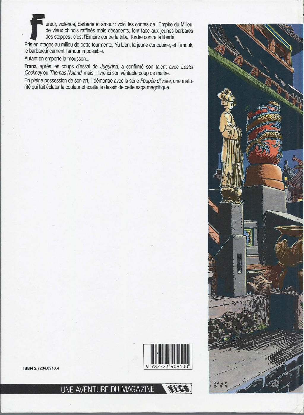 BD Poupée d'ivoire - Nuits sauvages - N°1-  EO cartonnée-1988 - TBE- Franz