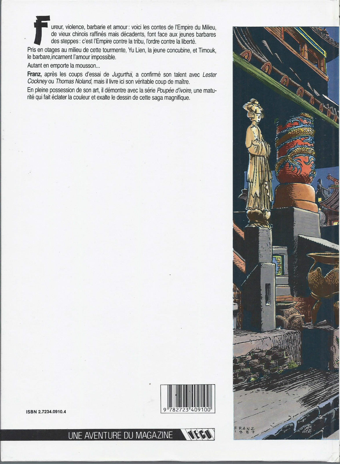 BD Poupée d'ivoire - Nuits sauvages - N°1-  EO cartonnée-1988 - TBE- Franz