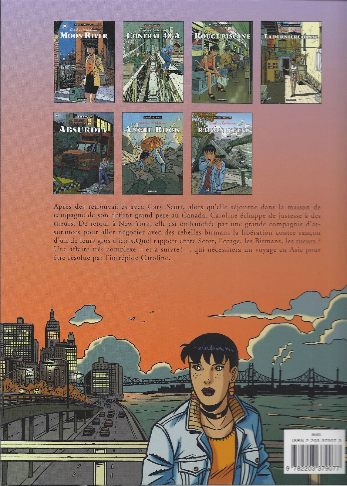 BD  caroline Baldwin  -N° 7- Raison d'état - E.O. 2001  -TTBE - Taymans