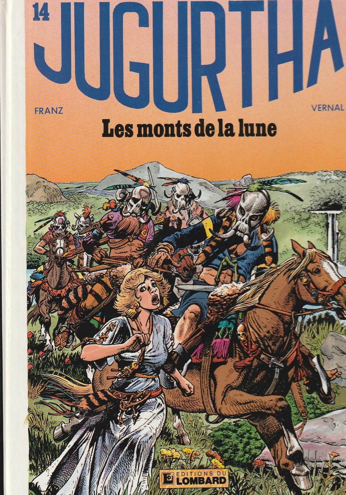 BD  jugurtha - Les monts de la lune - N°14- EO- cartonnée-1986 -TBE- Franz
