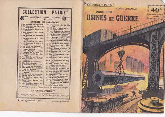 Patrie Collection - In the War Factories - N°24-EO - 1917 BE Vuillaume