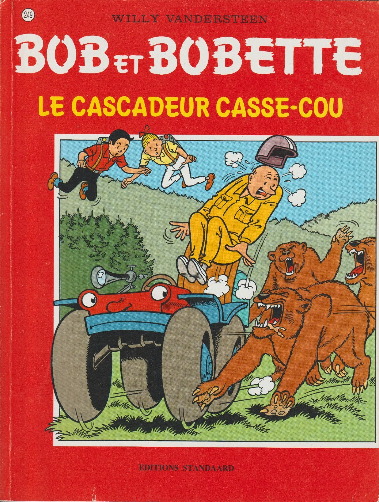BD  Bob et Bobette- Le cascadeur casse-cou- N°249 - EO- 1996- BE-Vandersteen