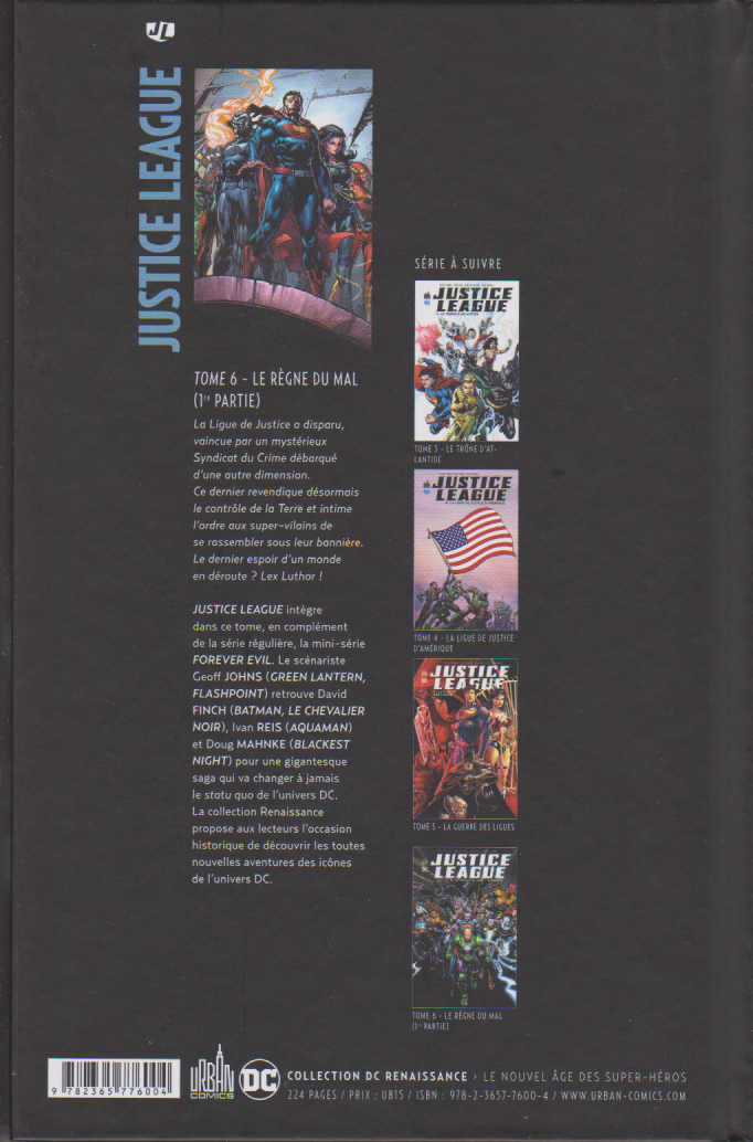 BD   Justice League- Le règne du mal-1er p. - N°6  - Ree - 2017 -TTBE- Collectif