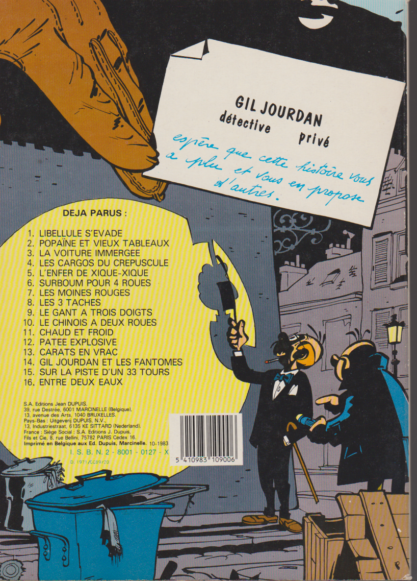 Gil Jourdan Comic - Explosive Pâté - No. 12 - RE - Paperback - 1983 - VGC - Tillieux