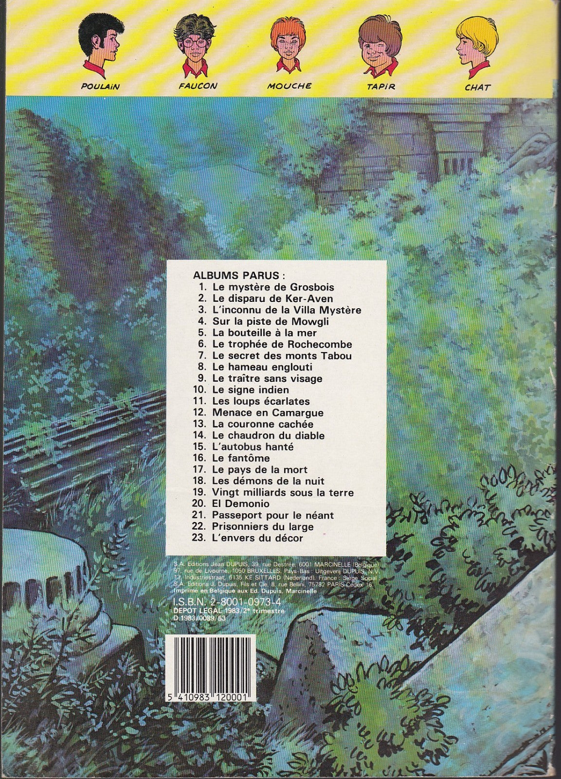 BD-Patrouille des Castors - N°23 - EO - L'envers du décor  -1983 -TBE-Mitacq