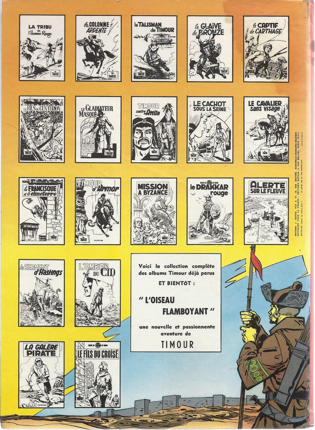 BD   Timour (les)  - Le fils du croisé  - E.O .1966  BE - Sirius