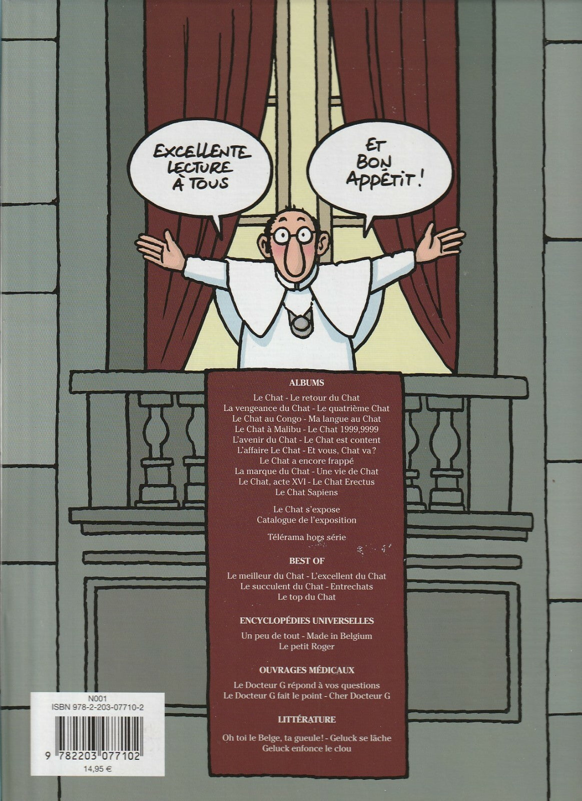 BD Le chat - La bible selon le Chat - coffret 2 albums- EO -2013 -TTBE- Geluck