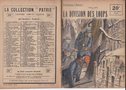 Patrie Collection - The Wolves Division - No. 107-EO - 1919 - VG condition - Groc