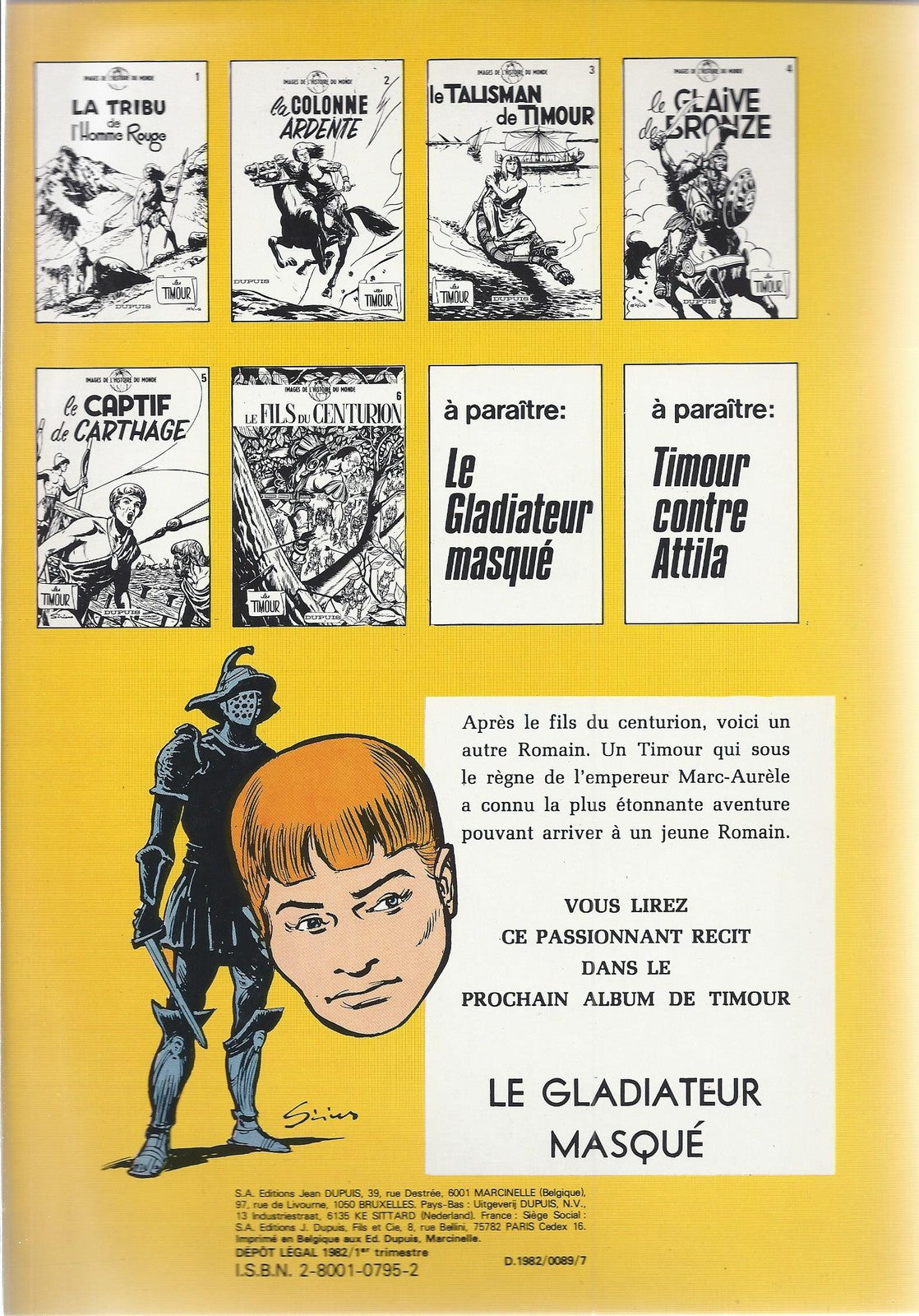 Comics Timour - Vol. 6 - The Centurion's Son - 1982 Ed. - VGC - Sirius