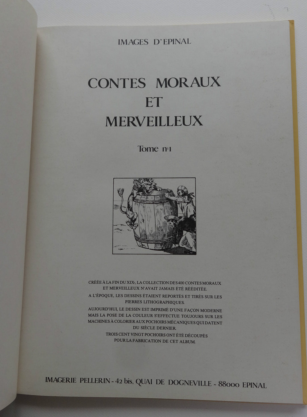 Cómic Imágenes de Épinal - Cuentos morales y maravillosos - 1983 - TTBE - Petitjean
