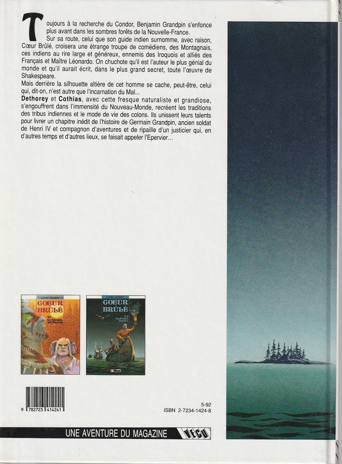 BD Coeur brûlé - La petite guerre- N°2-  EO cartonnée-1992- TBE- Dethorey