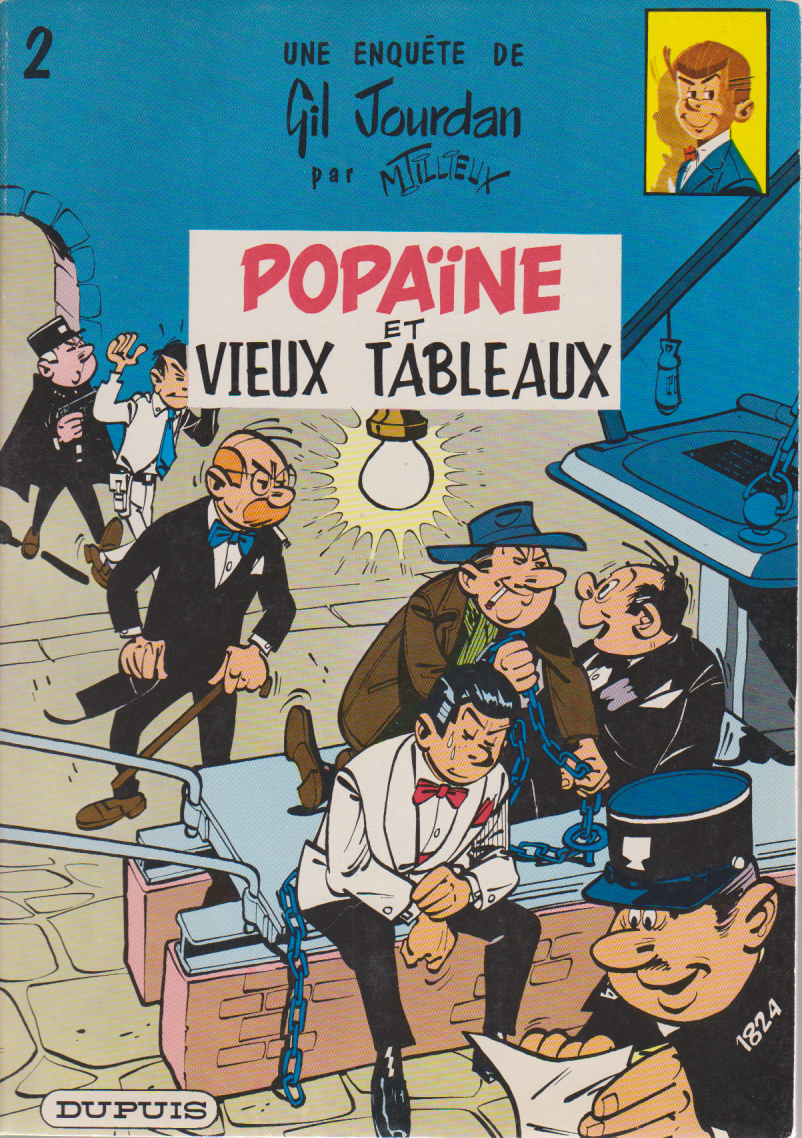 BD Gil Jourdan- Popaine et vieux tableaux - N°2- RE- Broché-1983 -TBE- Tillieux