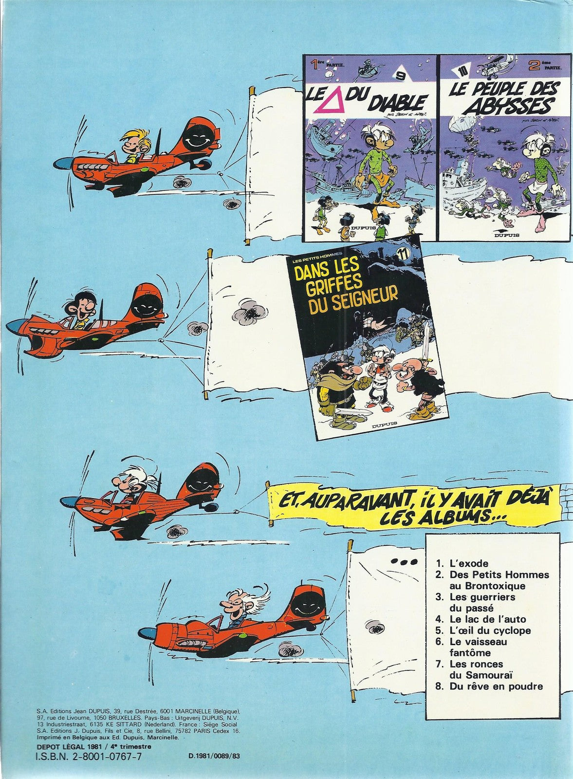 BD  Petits homme  - N°12  -  Le guêpier - E.O. 1981 -BE - Seron