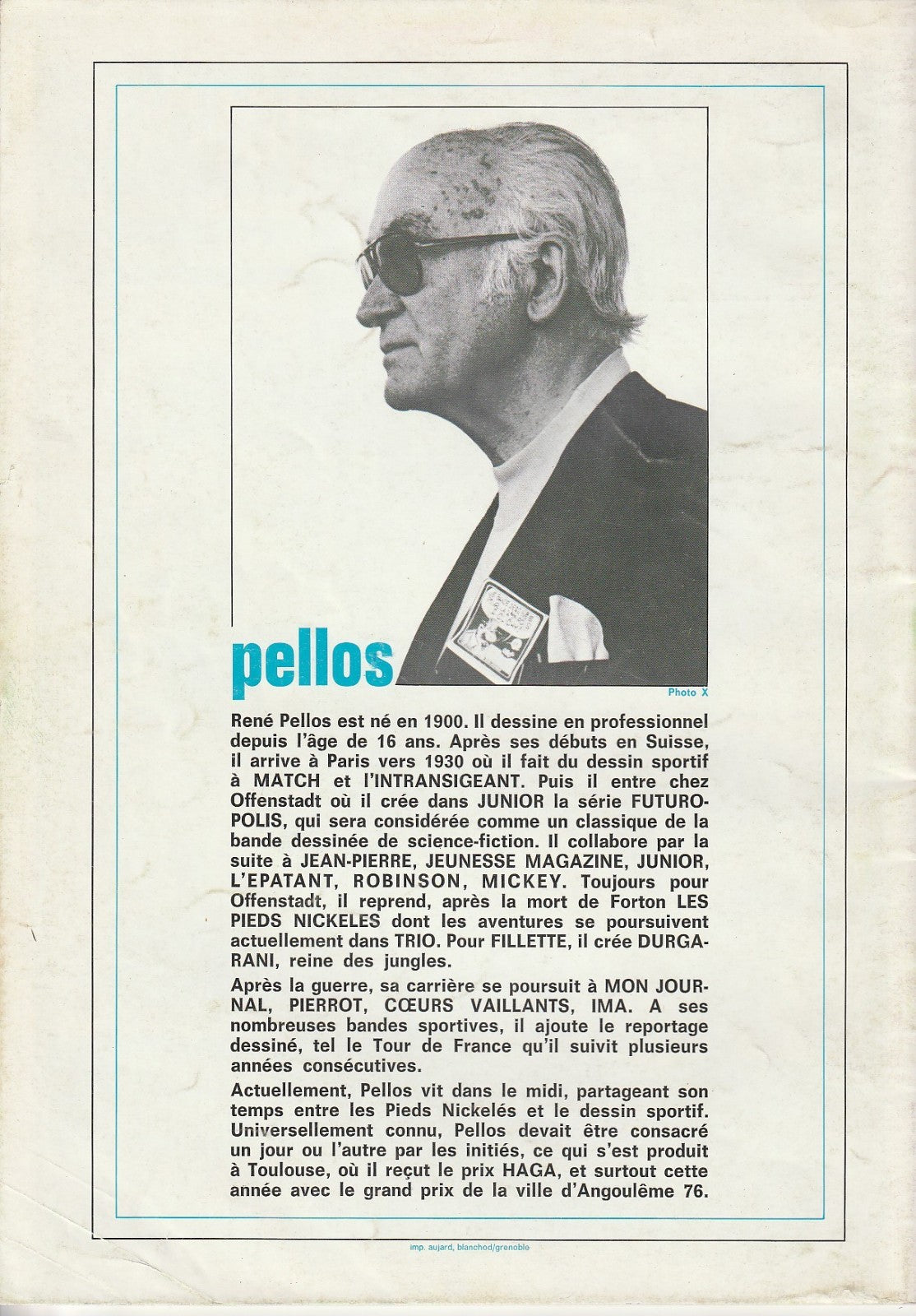 Review - Les cahiers de la BD - #31 - 1st Ed. - 1976 - VG - Pellos