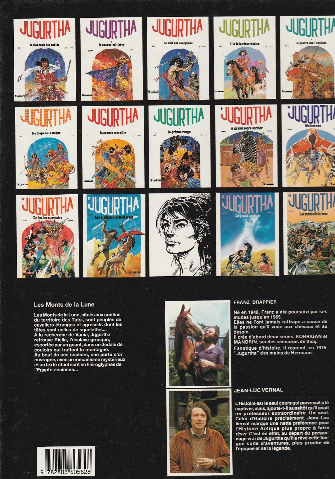 BD  jugurtha - Les monts de la lune - N°14- EO- cartonnée-1986 -TBE- Franz