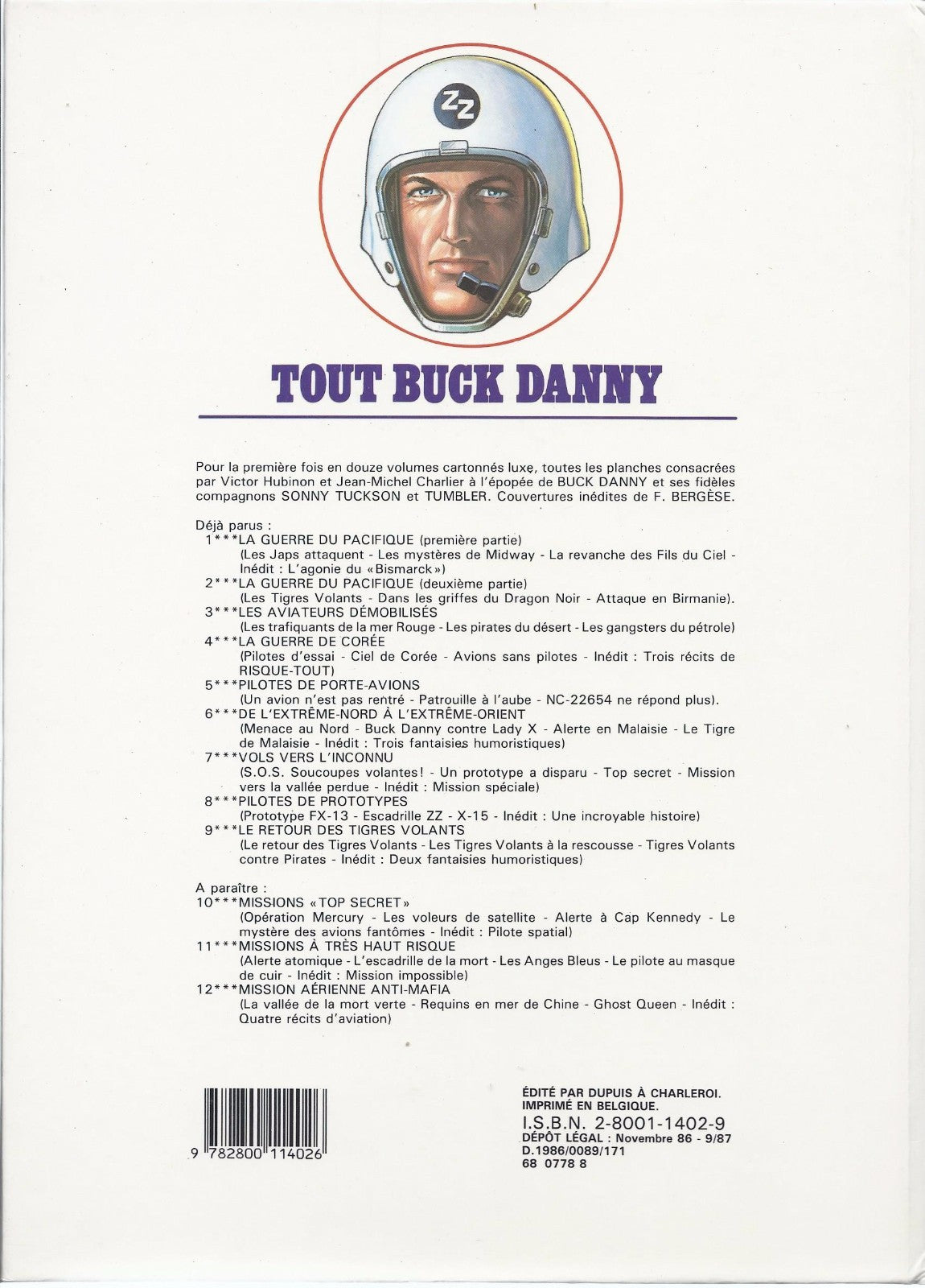 BD Tout Buck Danny  - N°8- RE- cartonnée-1987 -TBE- Hubinon