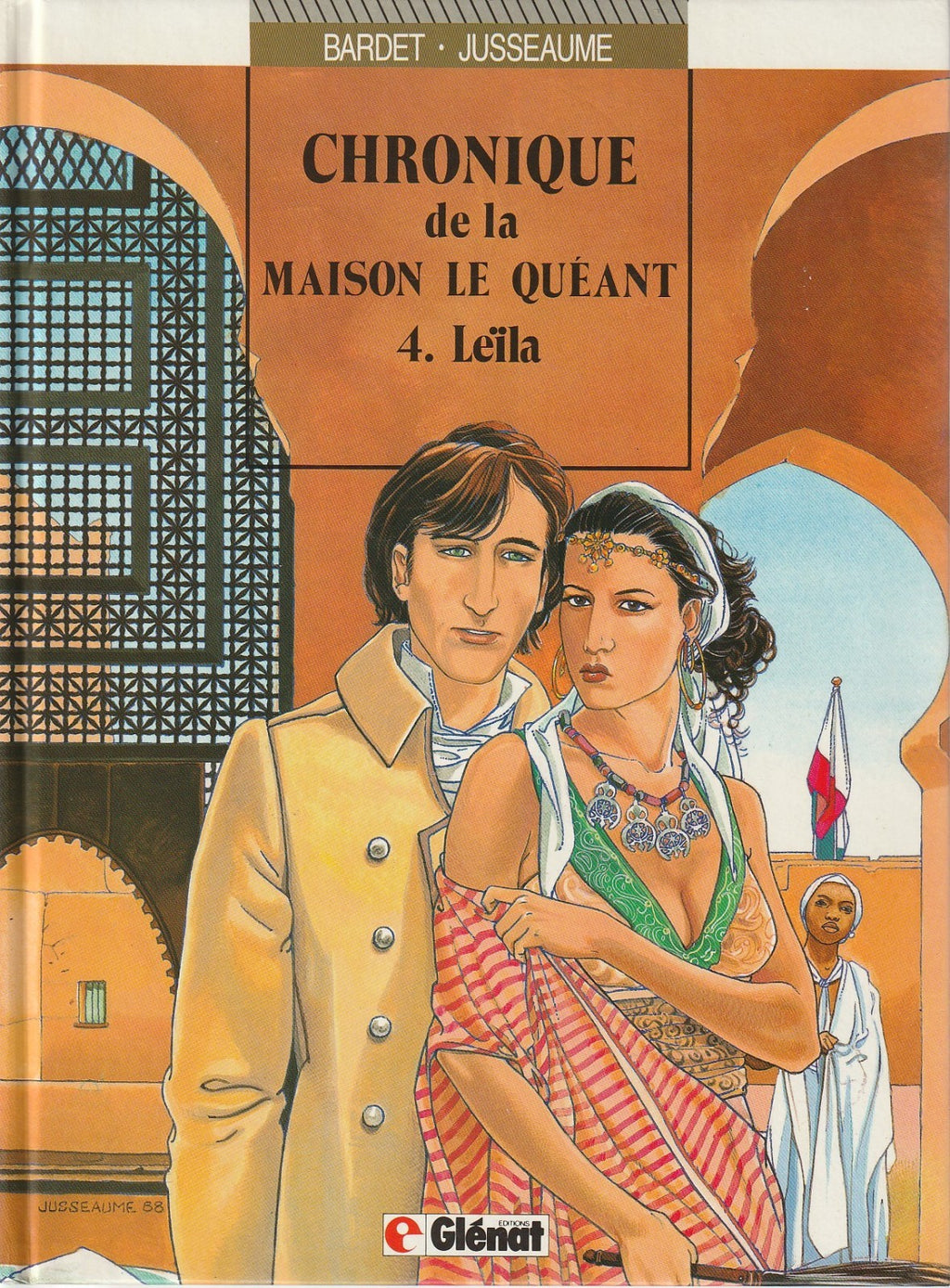 BD Chronique de la maison le quéant -leïla -N°4- EO-1988 -TBE-Jusseaume
